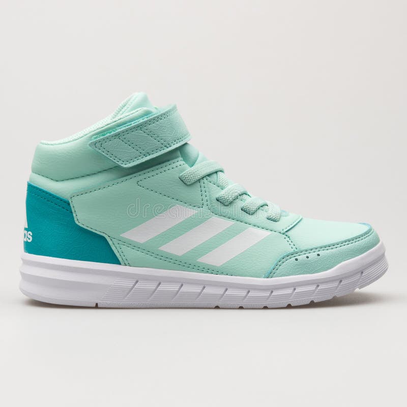 Adidas AltaSport Mid EL Green and White Sneaker Editorial Stock Image -  Image of kids, side: 182019214