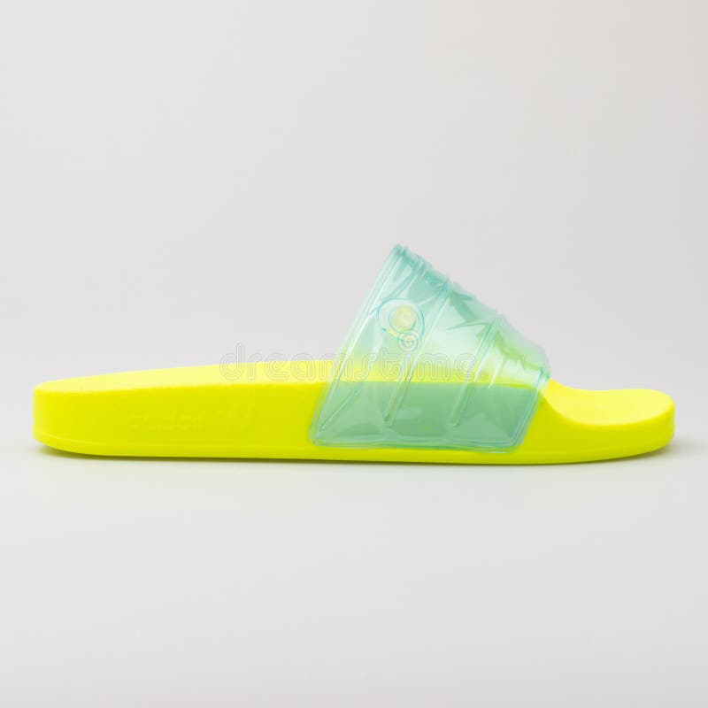 adidas yellow sandals