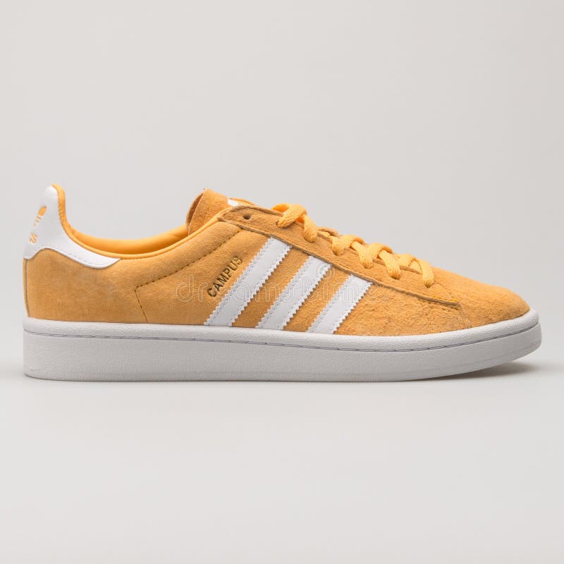 Adidas Campus Yellow and White Sneaker Editorial Image - Image of sneakers,  life: 182603580