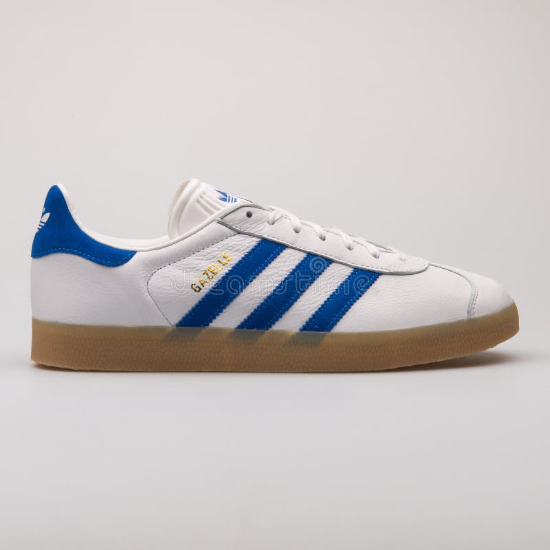 negar agudo gloria Adidas Gazelle White and Blue Sneaker Editorial Image - Image of shoes,  colour: 146935375