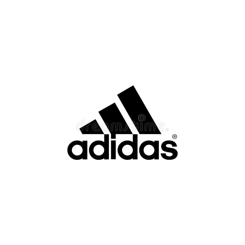 adidas logo black background