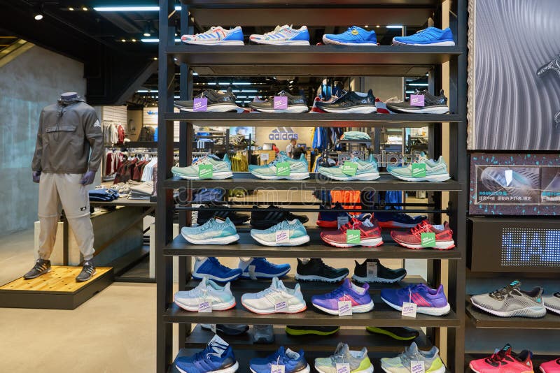 Inside Adidas Store in Siam Paragon Shopping Mall at Bangkok , Thailand ...