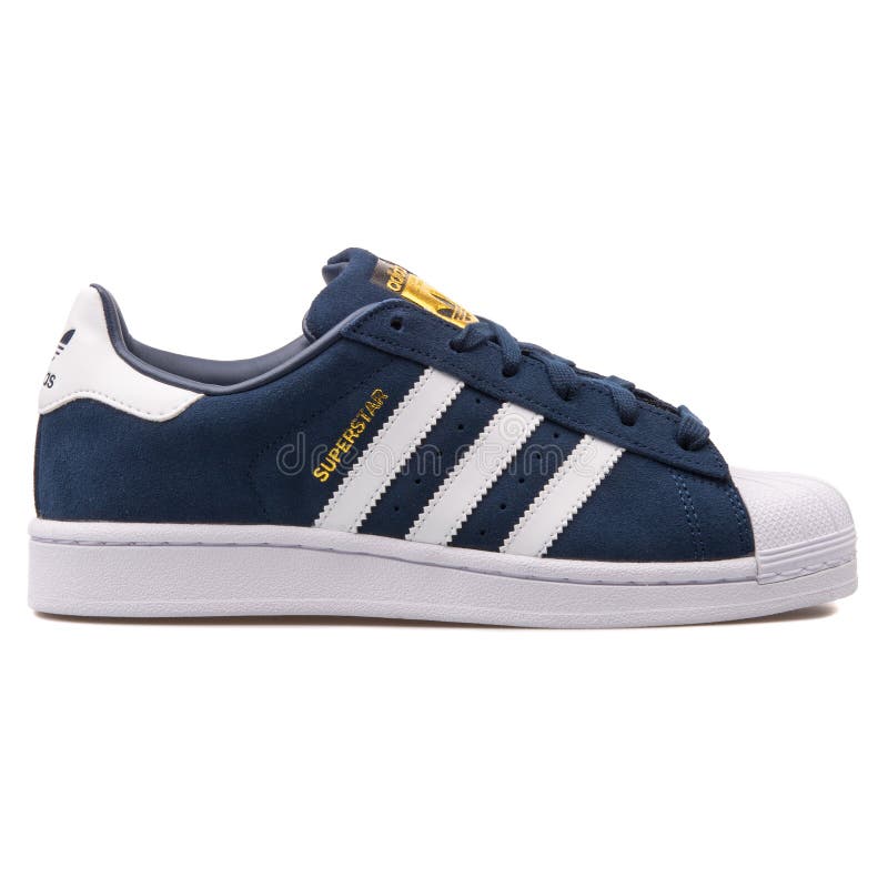 Adidas Superstar Navy Blue Sneaker Editorial Photography - Image of  fitness, sneaker: 149298072