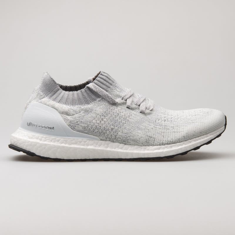 Adidas Ultra Boost Uncaged Grey and White Sneaker Editorial Photography - Image of mens, running:
