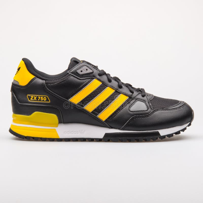 Adidas ZX 750 Black and Yellow Sneaker Editorial Stock Photo Adidas ZX 750 Black and Yellow Sneaker Editorial Stock Photo
