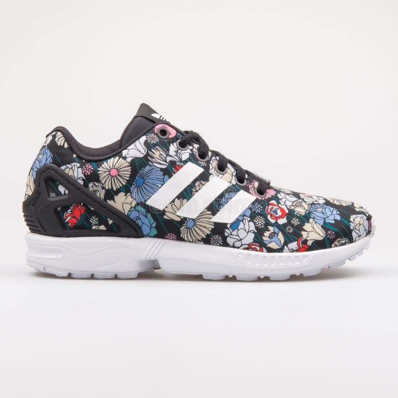 adidas zx flux black and white pattern