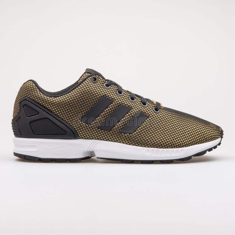 adidas flux gold and black