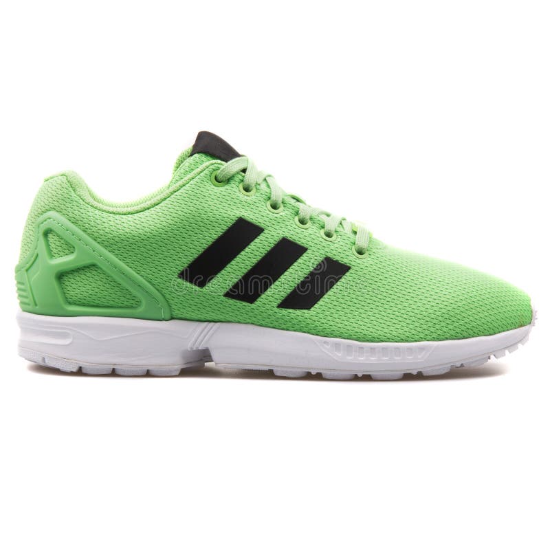 Adidas ZX Flux Green and Black Sneaker Editorial Stock Image - Image of  adidas, athletic: 151082589