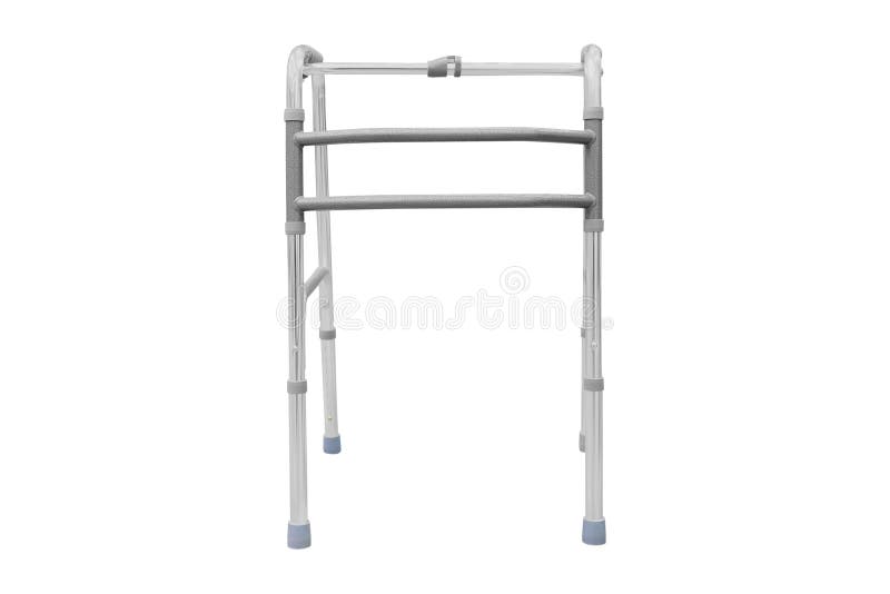 Adjustable folding walker for elderly