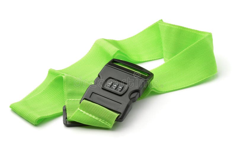 Adjustable Luggage Strap with Combination Lock Stock Image Image of