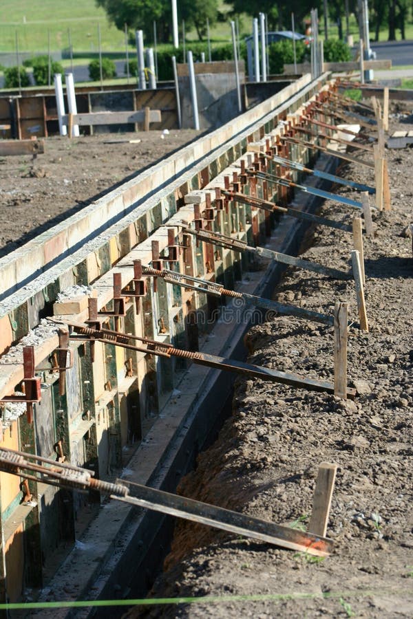 Wall Forms / Molds for Concrete Stock Photo - Image of home, cement