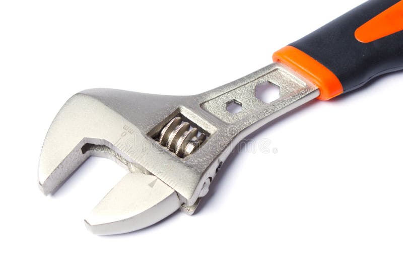 Adjustable wrench stock photo