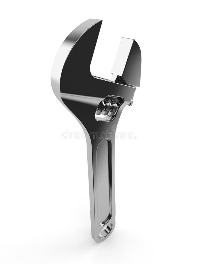Adjustable wrench vector stock vector. Illustration of claw 6284954