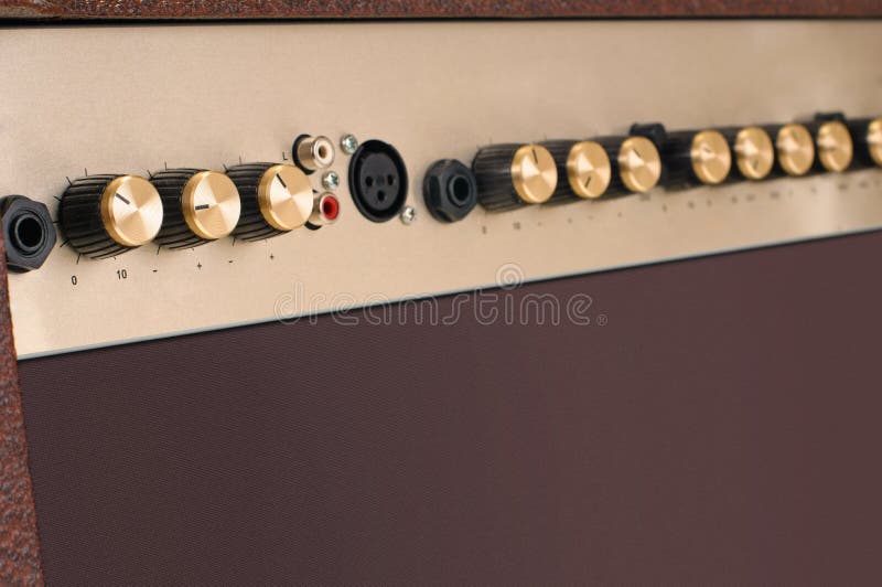 Adjustment Knobs Guitar Amp Stock Photo Image of input, cable 80635420