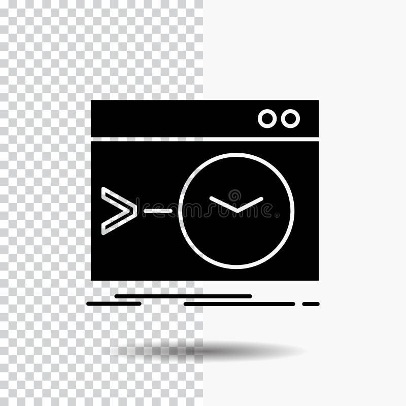Admin, εντολή, ρίζα, λογισμικό, τελικό εικονίδιο Glyph στο διαφανές υπόβαθρο r ελεύθερη απεικόνιση δικαιώματος