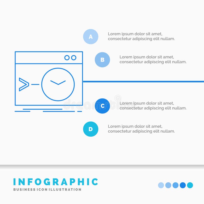 Admin, εντολή, ρίζα, λογισμικό, τελικό πρότυπο Infographics για τον ιστοχώρο και παρουσίαση Infographic ύφος εικονιδίων γραμμών μ διανυσματική απεικόνιση