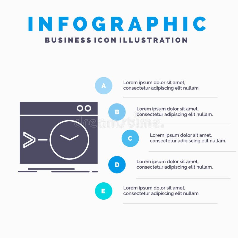 Admin, εντολή, ρίζα, λογισμικό, τελικό πρότυπο Infographics για τον ιστοχώρο και παρουσίαση Γκρίζο εικονίδιο GLyph με μπλε infogr απεικόνιση αποθεμάτων