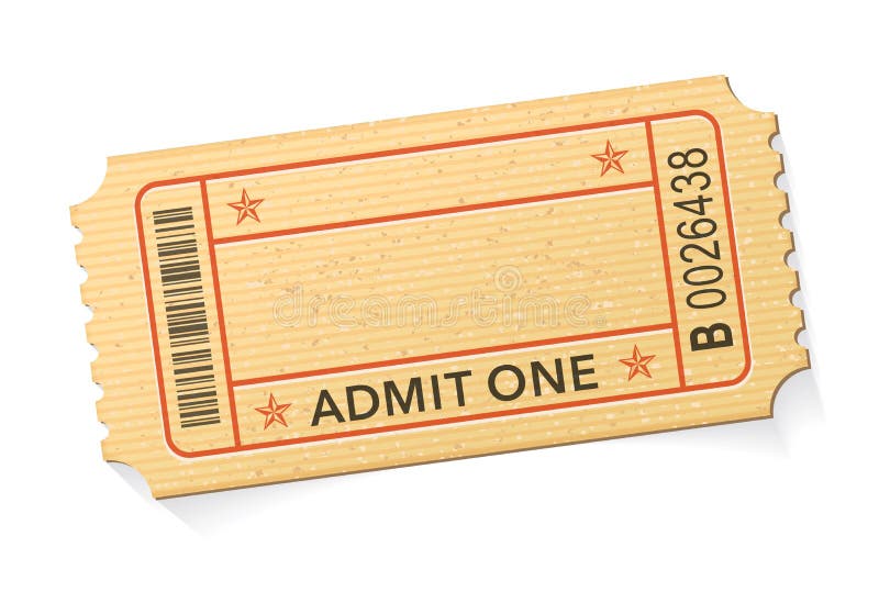 Admit One Movie Ticket Template from thumbs.dreamstime.com