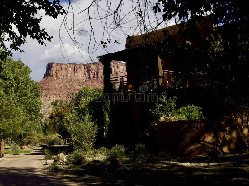 Warm Casita at Gateway Canyons Resort and Spa Stock Photo Image of
