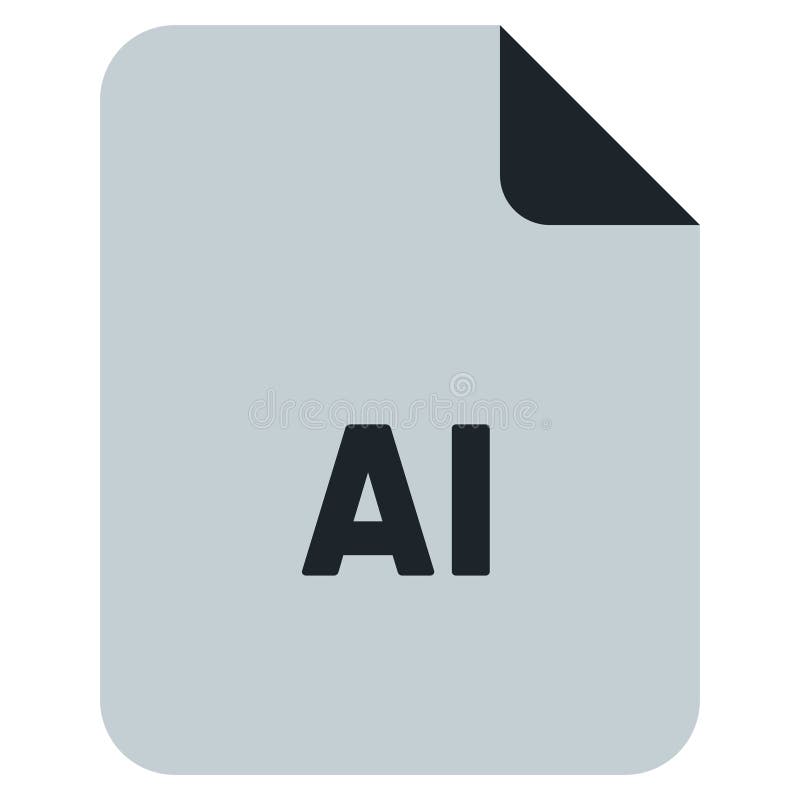 Adobe Illustrator File Extension Icon Vector Icon Stock Vector Adobe Illustrator File Extension Icon Vector Icon Stock Vector
