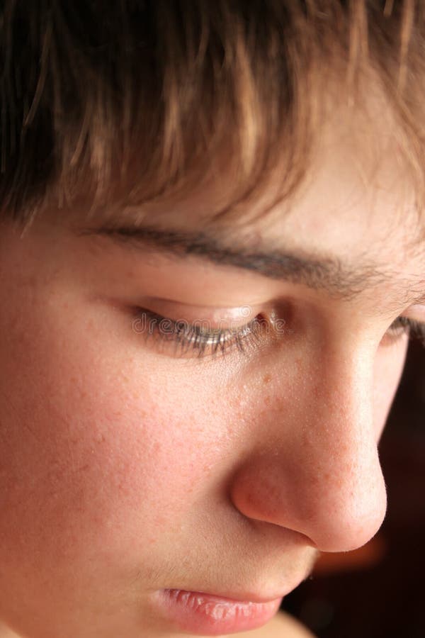 Adolescent triste photographie stock libre de droits
