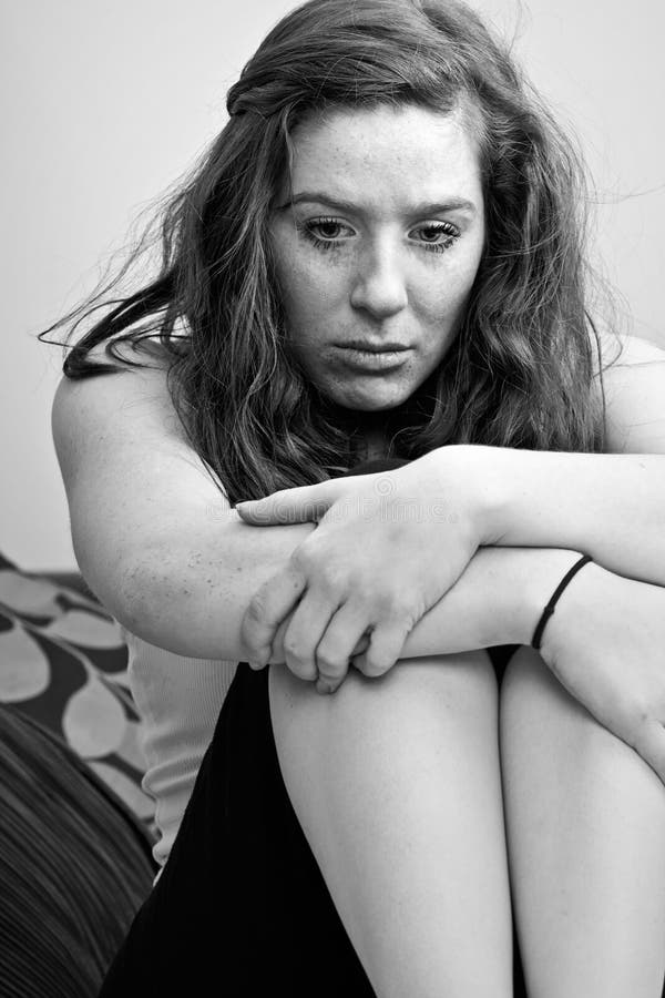 Adolescente depresso fotografie stock Adolescente depresso fotografie stock