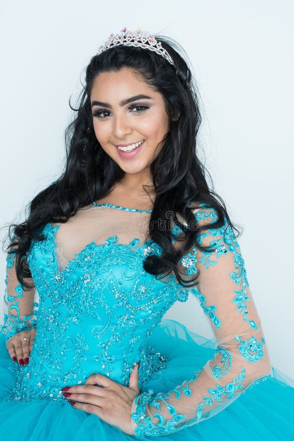 Adolescente num vestido de baile foto de stock