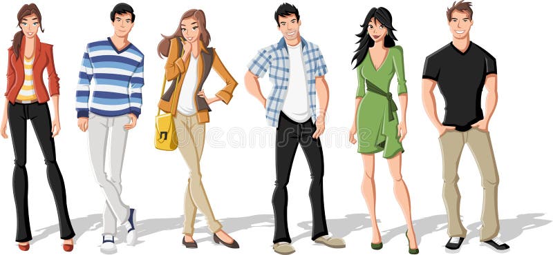 Adolescents illustration libre de droits Adolescents illustration libre de droits