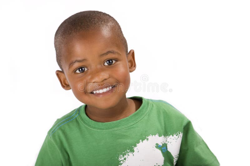 Adorable 3 year old black or African American boy