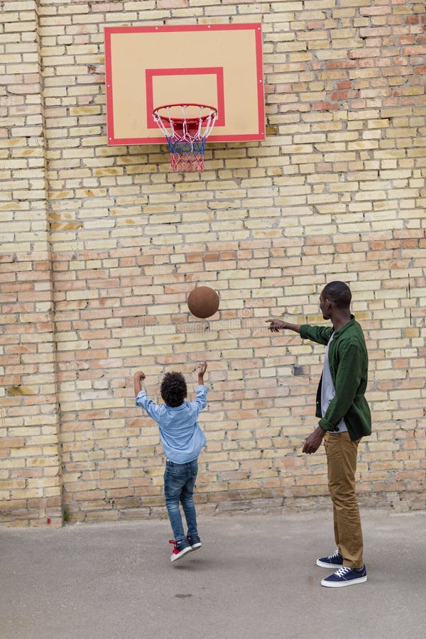 Adorable african-american father and son royalty free stock images Adorable african-american father and son royalty free stock images