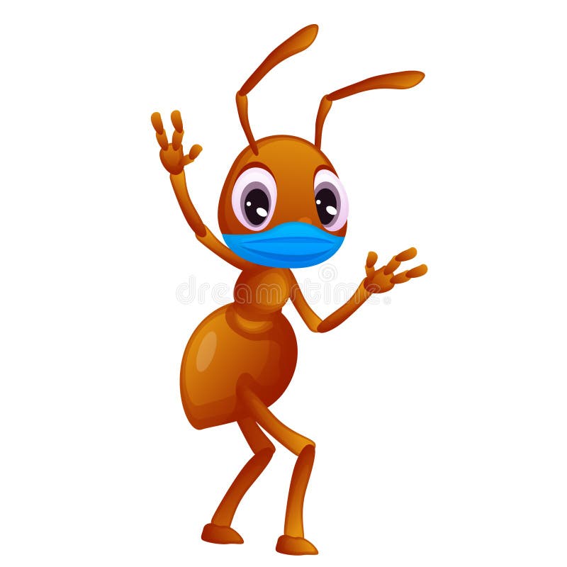 Adorable Ant in a Face Mask is Waving, Cartoon Style Vector Stock Vector - Illustration of team, coronavirus: 189503053 Adorable Ant in a Face Mask is Waving, Cartoon Style Vector Stock Vector - Illustration of team, coronavirus: 189503053