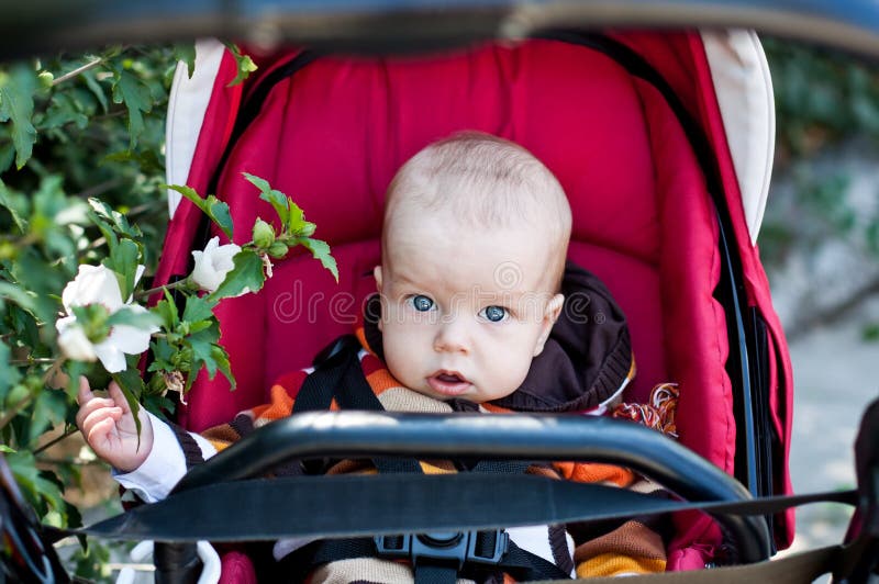red stroller for boy