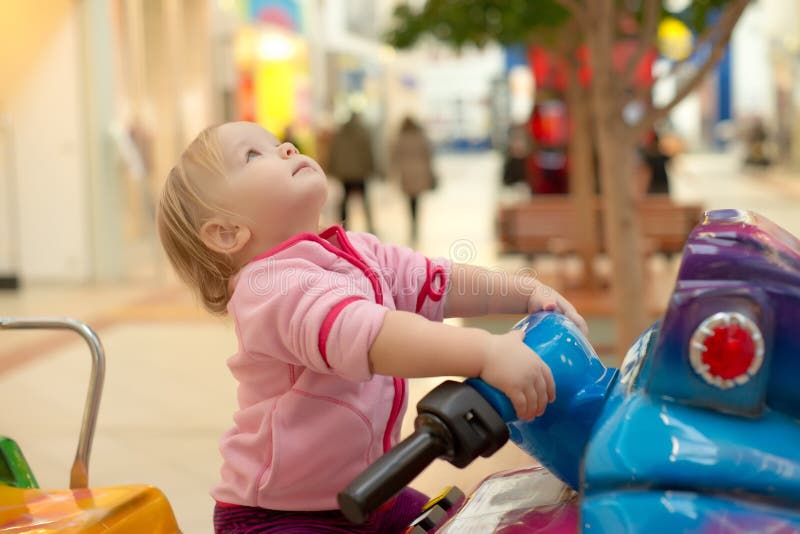 Adorable Baby Ride On Baby Motorcycle Picture. Image 18747746