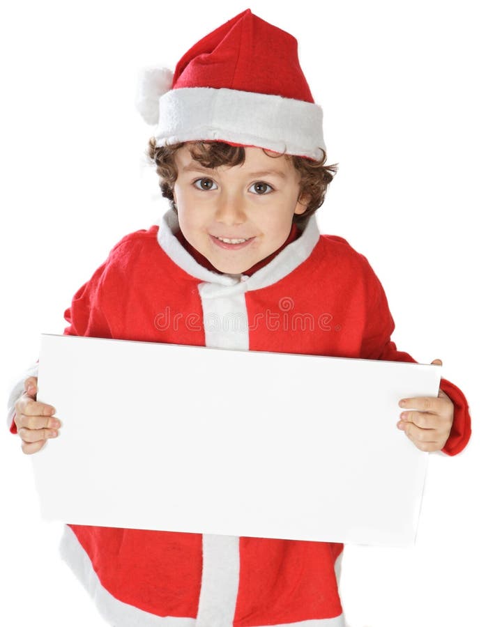 Adorable boy in christmas