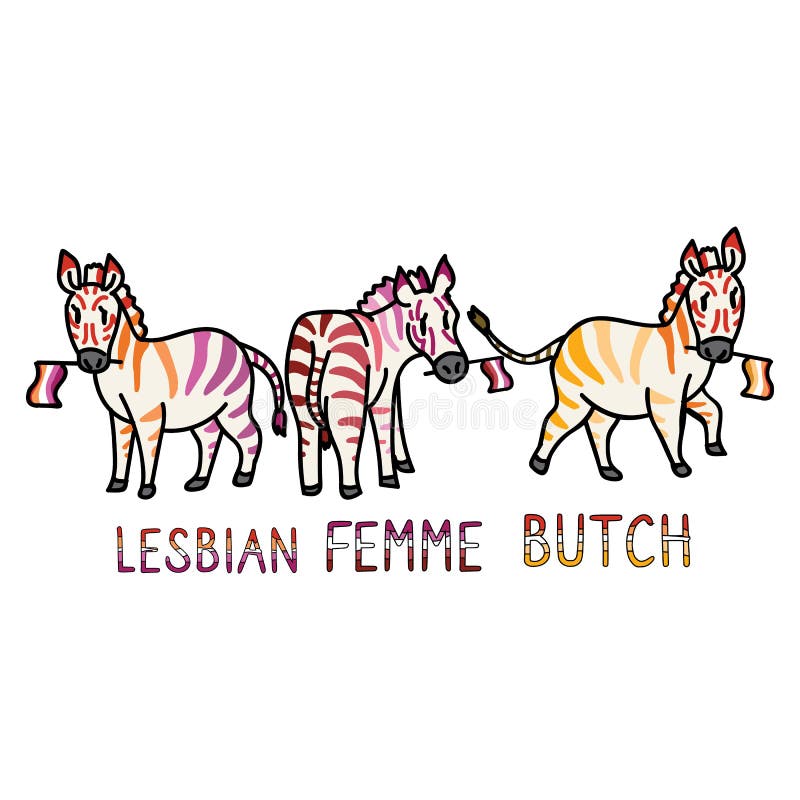 Adorable Cartoon Lesbian Support Zebra Clip Art. Gay Safari Animal Icon  Stock Illustration - Illustration of african, mammal: 164396290