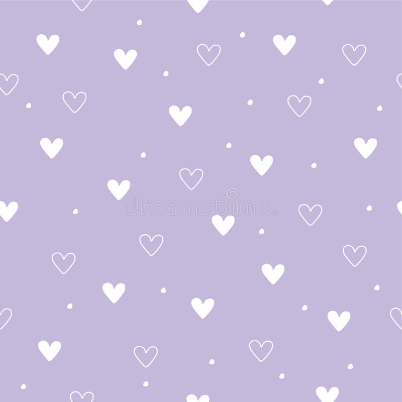 Simple, cute pattern with hearts