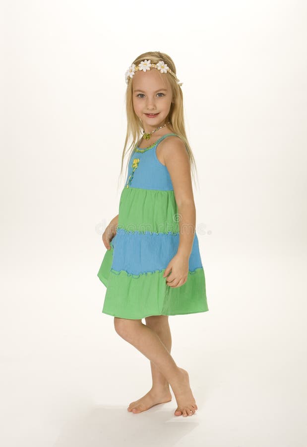 Cute Five Year Old Girl Wearing Stock Photo 12341140