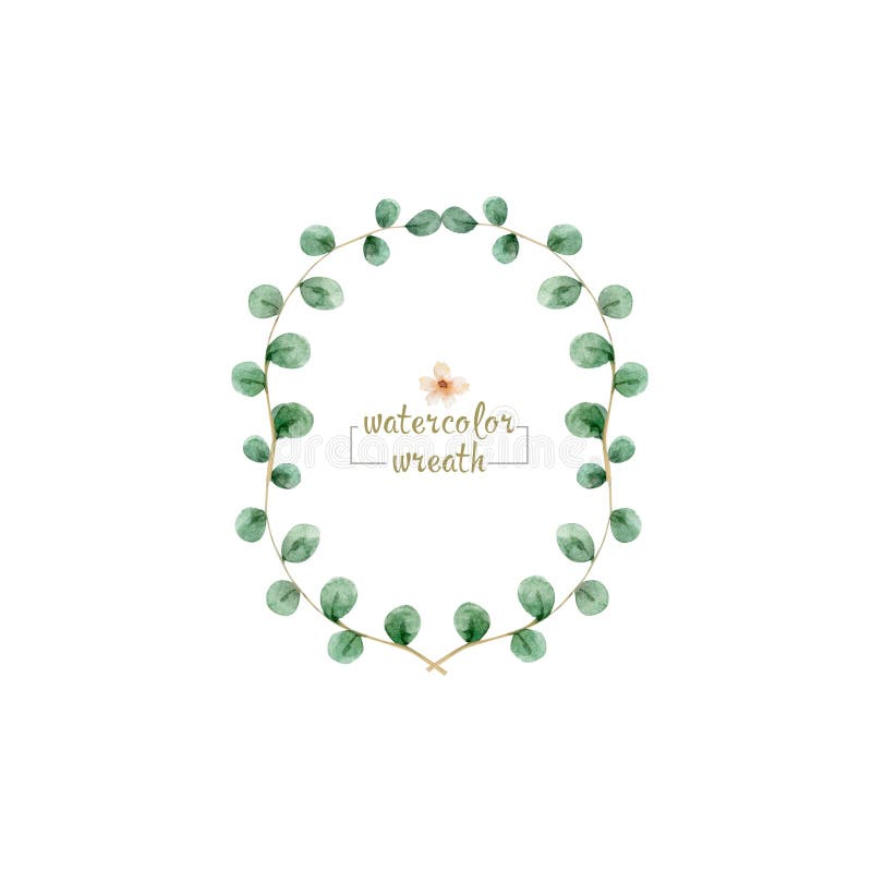 Adorable floral frames. Cute collection of watercolor wreaths made of hand drawn leaves and flowers. Vintage set for vector illustration Adorable floral frames. Cute collection of watercolor wreaths made of hand drawn leaves and flowers. Vintage set for vector illustration