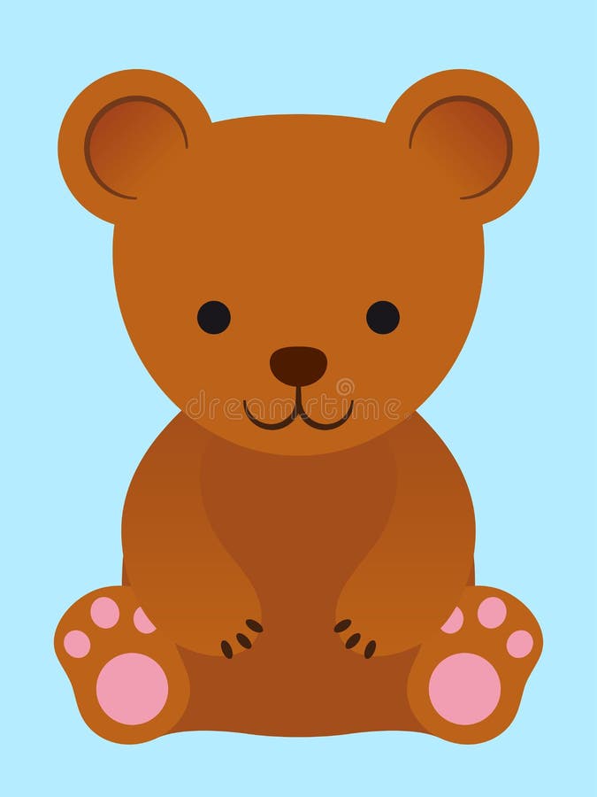 Adorable little brown teddy bear