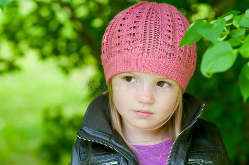 Happy Little Girl Dressed As A Princess Dreaming A Stock Photo - Image ...