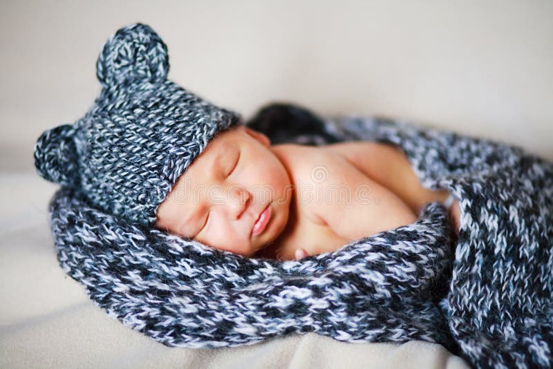 Adorable newborn baby