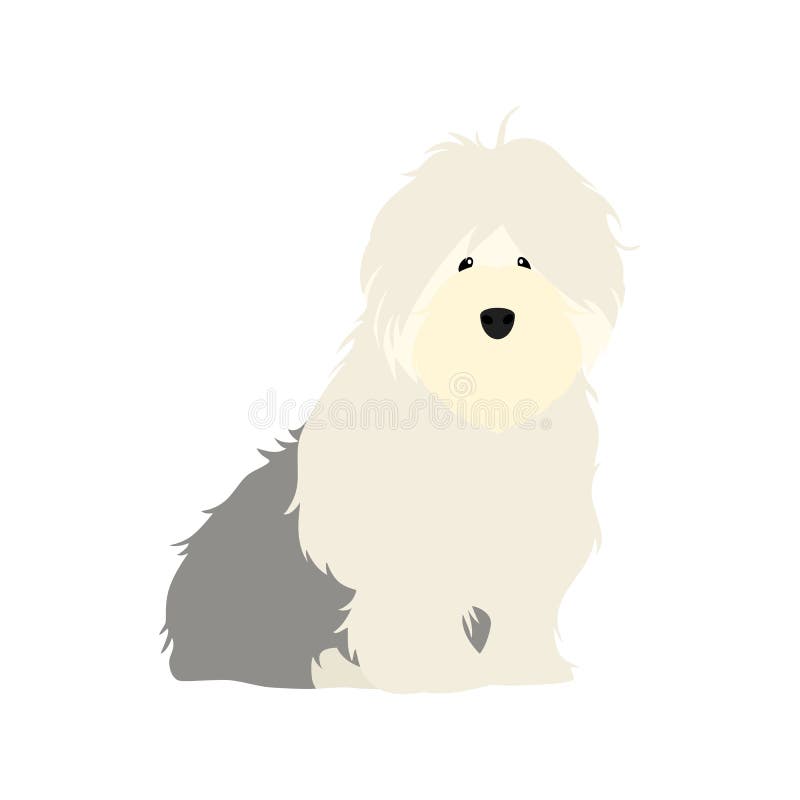 Old English Sheepdog Stock Vector Image & Art - Alamy