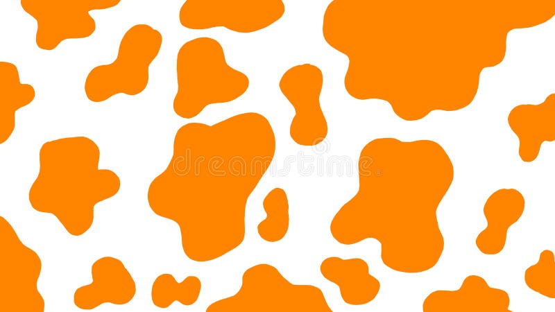 Cute and Aesthetic Cow Prints Background Stock Illustration