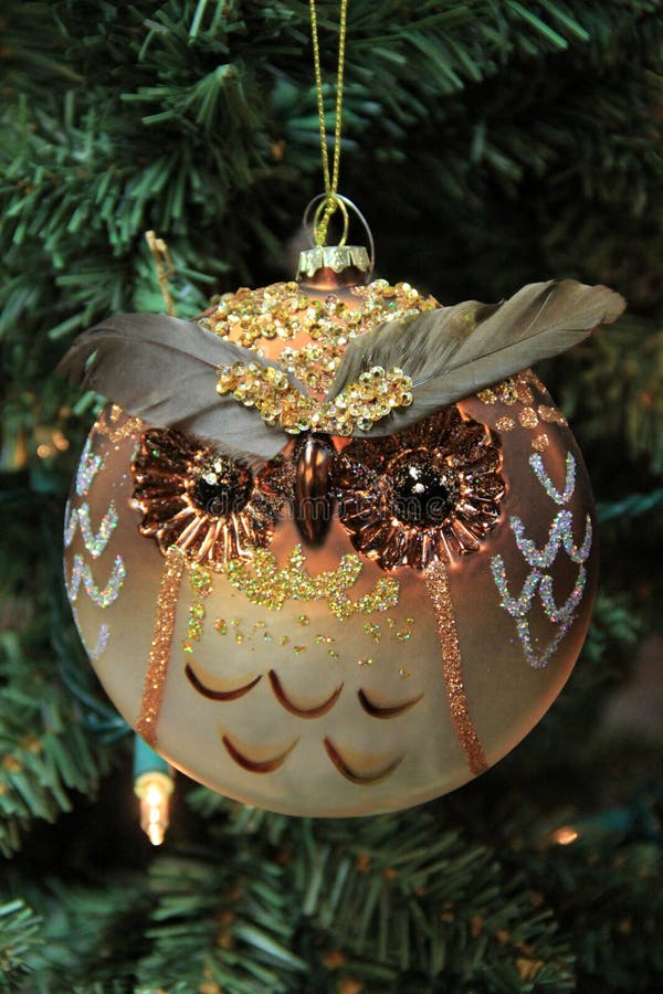 Adorable Owl Glass Ornament Stock Photo Image of hearth, glass 46951260