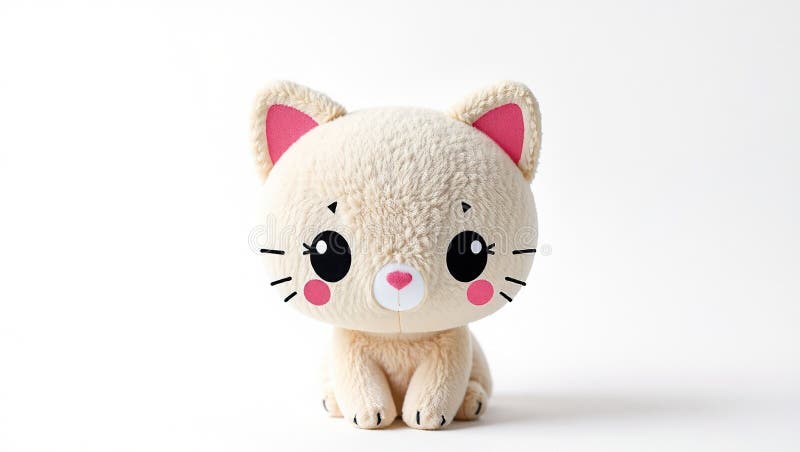 Adorable producto Anime Kitty muestra un encantador concepto de diseño para marketing y promoción de marca stock de ilustración