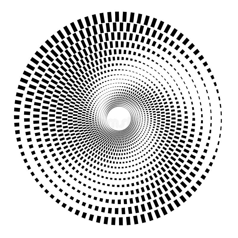 Adorno geométrico circular Elemento abstracto de Op. Sys.-arte del grayscale stock de ilustración Adorno geométrico circular Elemento abstracto de Op. Sys.-arte del grayscale stock de ilustración