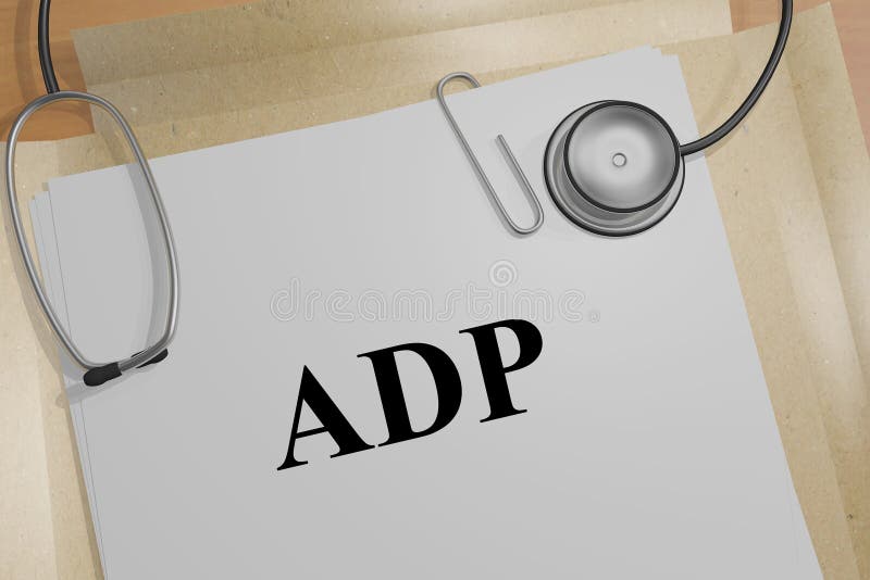 ADP - concetto medico illustrazione di stock ADP - concetto medico illustrazione di stock