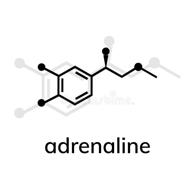 Adrenaline vector icon with shadow on white background. Adrenaline vector icon with shadow on white background