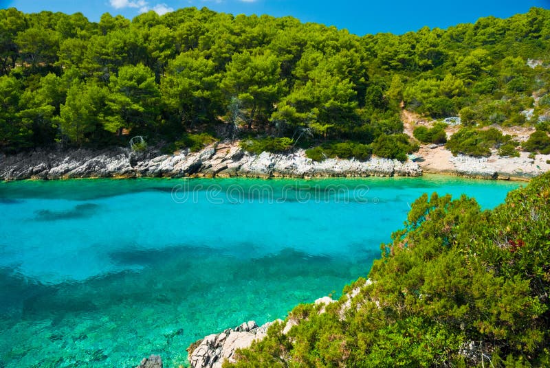 Adriatic błękitny laguny morze