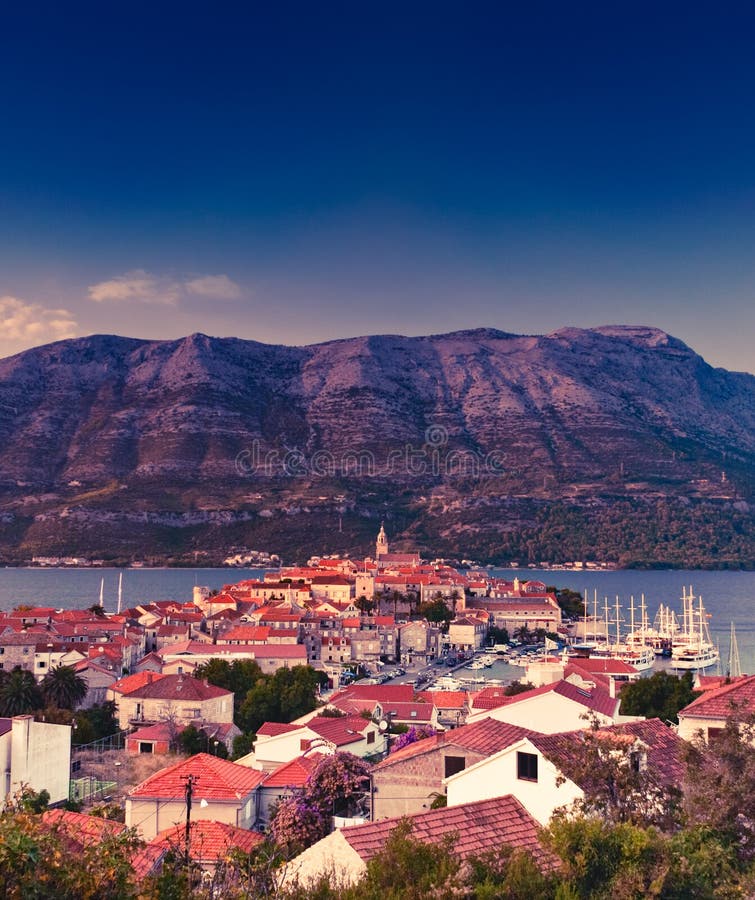 Adriatic Croatia wyspy korcula stary miasteczko
